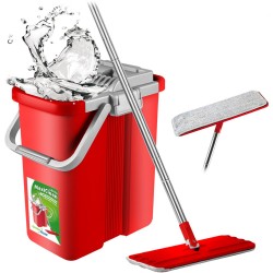 GreenBlue Flat Mop with...