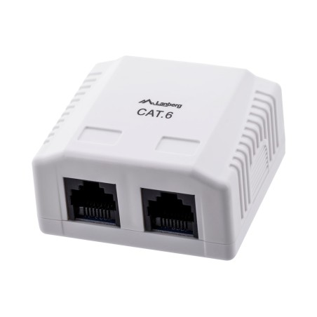 Lanberg OU6-0002-W outlet box RJ-45 White