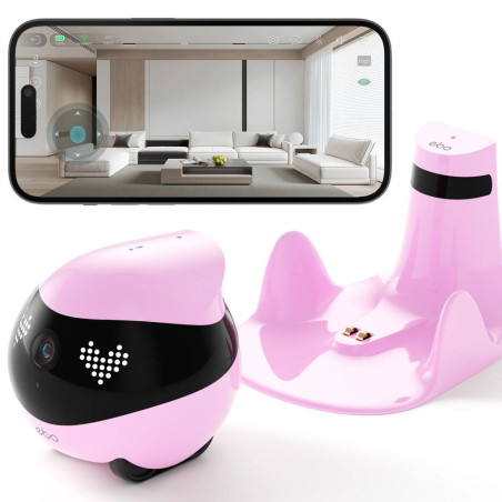 EnaBot EBO AIR 2 Home Mobile Robot (Pink)