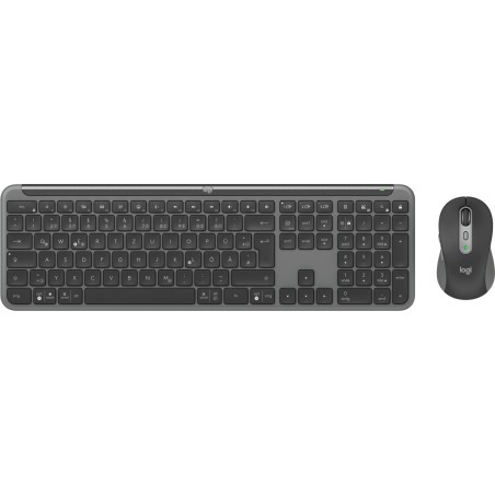 Logitech 920-012504 keyboard Mouse included Office RF Wireless + Bluetooth QWERTZ German Graphite