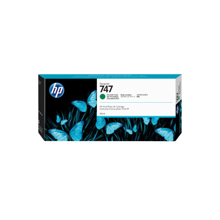 HP 747 300-ml Chromatic Green DesignJet Ink Cartridge