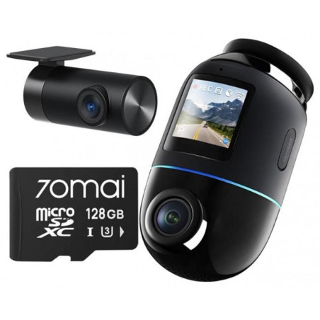 Wideorejestrator 70mai X800 Omni 4K/GPS/WiFi Dual czarny + karta SD 70mai 128GB