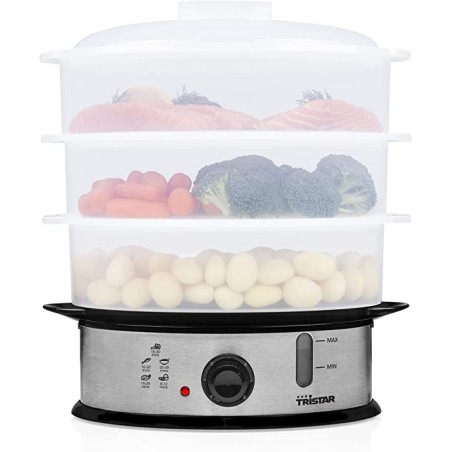 Tristar | Food Steamer | VS-3914 | Silver | 1200 W | Capacity 11 L | Number of baskets 3