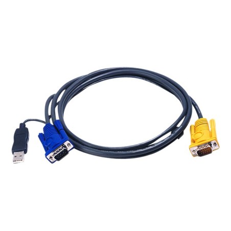Aten | 1.8M USB KVM Cable with 3 in 1 SPHD and built-in PS/2 to USB converter | 2L-5202UP