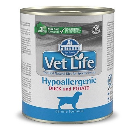FARMINA Vet Life Diet DOG Hypoallergenic Duck & Potato - wet dog food - 300 g