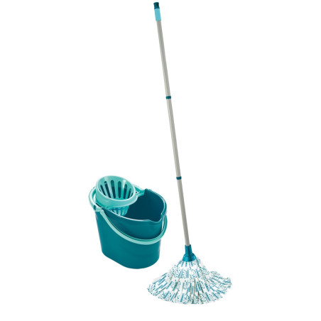 Leifheit 56792 mop Metal, Plastic, Viscose Turquoise, White