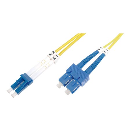 Digitus | Patch Cord | DK-2932-02 | Cable diameter 3 mm; Cable type: I-VH 2E9/125µ; Fiber diameter: 09/125µ; Connector 1/2: LC/SM | Yellow