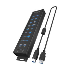 ICY BOX IB-HUB1720-U3 Black