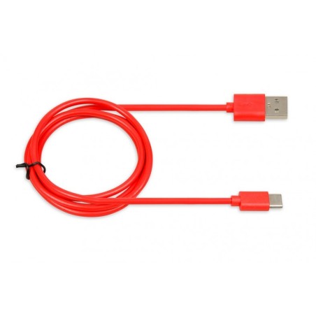 CABLE I-BOX USB 2.0 TYPE C, 2A 1M RED