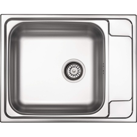 1-bowl steel sink with drainer