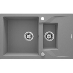 1.5-bowl granite sink with...