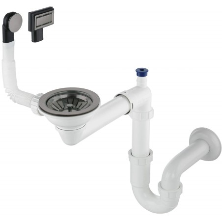 Siphon for 1-bowl granite sink - Space-Saver