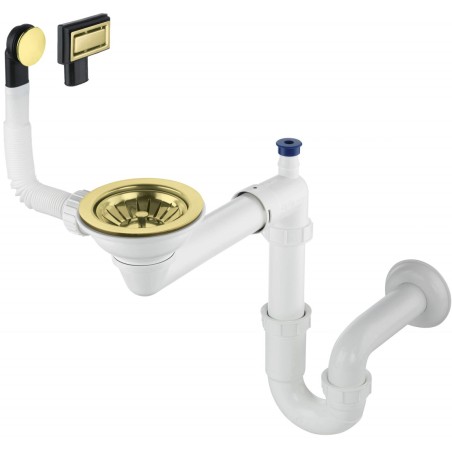 Siphon for 1-bowl granite sink - Space-Saver