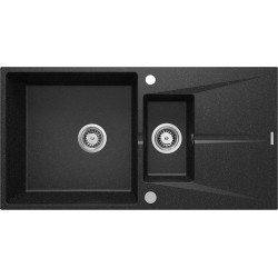 1.5-bowl granite sink with...
