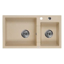 2-bowl granite sink