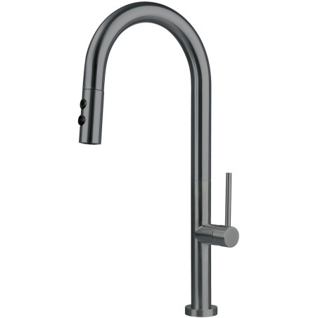 Kitchen faucet with pull-out spout - 2 types of spray