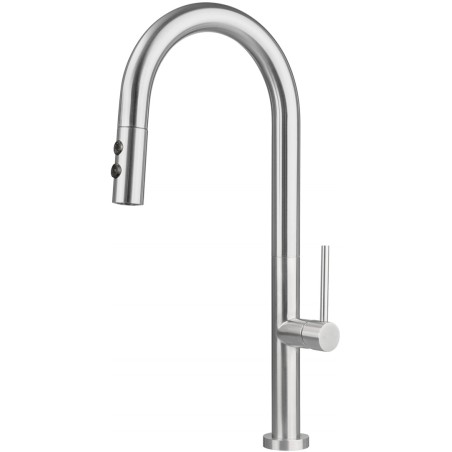 Kitchen faucet with pull-out spout - 2 types of spray