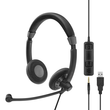 EPOS | SENNHEISER IMPACT SC 75 USB MS Headset Wired Headband Calls/Music USB Type-A Black