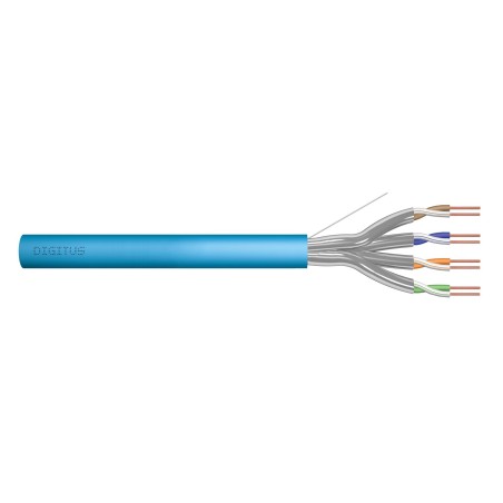 DIGITUS Cat6A INSTALLATION CABLE, U/FTP, Dca, AWG 23/1, LSOH, 500m, blue, reel