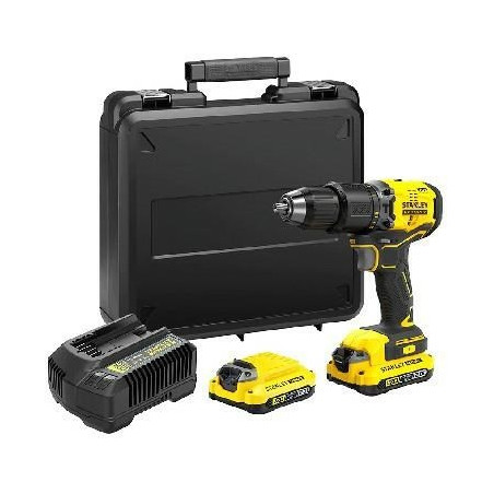 Brushless drill driver 18V Fatmax V20 2x2.0AH trunk