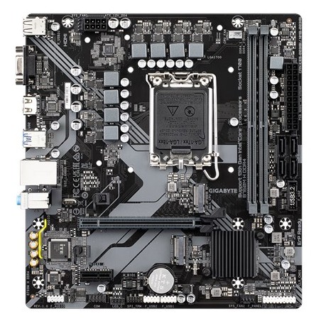 GIGABYTE B760M H DDR4 Motherboard - Supports Intel Core 14th Gen CPUs, 6+1+1 Phases Digital VRM, up to 3200MHz DDR4 (OC), 2xPCIe 4.0 M.2, GbE LAN, USB 3.2 Gen1
