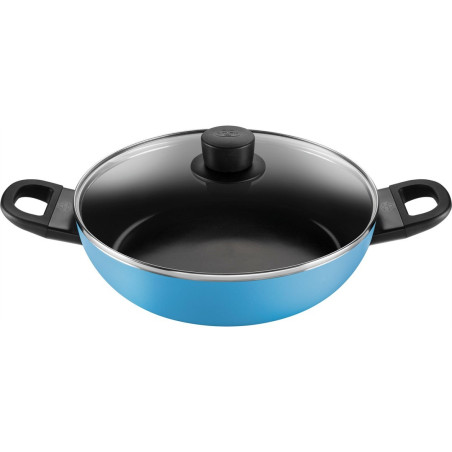 BALLARINI CAPRERA Deep frying pan 2H with lid 28 cm blue