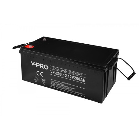 Battery VOLT POLSKA AGM VPRO 12V 200Ah VRLA Maintenance-free