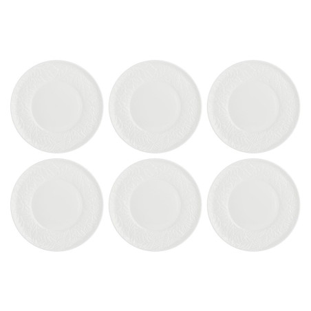 Set of 6 Bosco Salad Plates - White, 21.5 cm