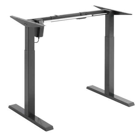 Ergo Office electric desk with height adjustment, grey, max height 123cm, 80 kg - without top, for standing and sitting work, ER-433