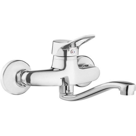 Wall-mounted kitchen faucet