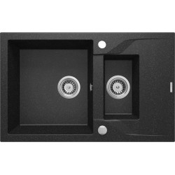 1.5-bowl granite sink with...
