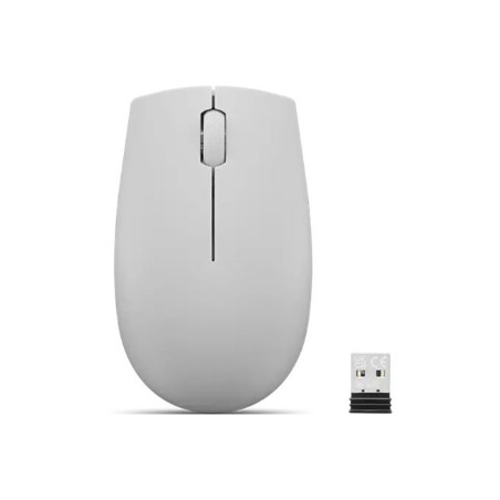 Lenovo | Compact Mouse with battery | 300 | Wireless | Arctic Grey