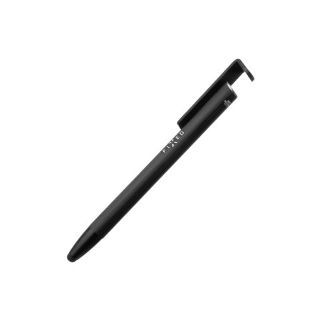 Fixed | Pen With Stylus and Stand | 3 in 1 | Pencil | Stylus for capacitive displays; Stand for phones and tablets | Black