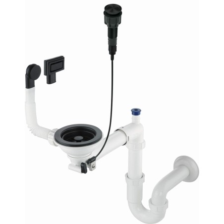 Siphon for 1-bowl granite sink - Space-Saver