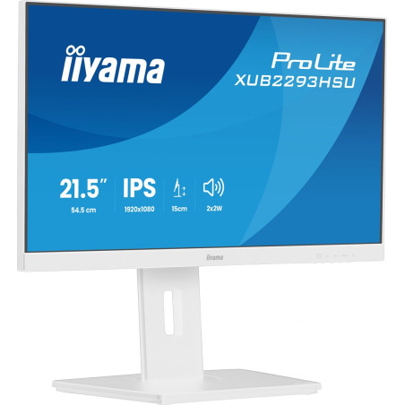 iiyama ProLite XUB2293HSU-W7 computer monitor 54.6 cm (21.5") 1920 x 1080 pixels Full HD LED White