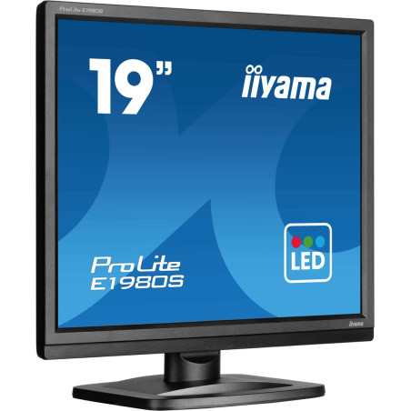 iiyama ProLite E1980S-B1 computer monitor 48.3 cm (19") 1280 x 1024 pixels VGA LED Black