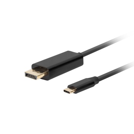 Lanberg USB-C to DisplayPort Cable, 1.8 m 4K/60Hz, Black | Lanberg | USB-C to DisplayPort Cable | CA-CMDP-10CU-0018-BK | Black | 1.8 m