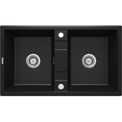 2-bowl granite sink