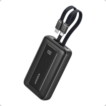 POWER BANK USB 10000MAH BLACK/USB-C+LIGHTNING A1680G11 ANKER