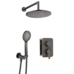 Concealed shower set with...