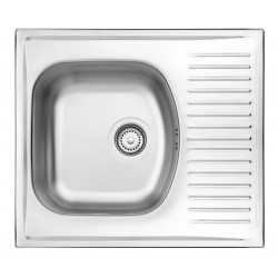 1-bowl steel sink with drainer