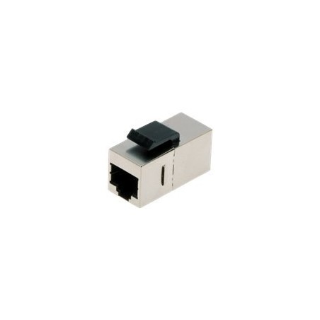 CAT 5e modular coupler, shielded RJ45 to RJ45, for panel connection