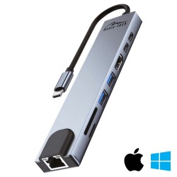 MEDIA-TECH USB HUB 8 IN 1...