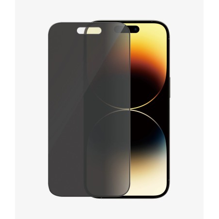 PanzerGlass | Screen protector | Apple | iPhone 14 Pro | Glass | Black | Ultra-Wide Fit; Easy installation; Privacy Filter; Fingerprint resistant | Privacy