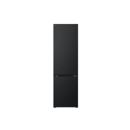 LG | Refrigerator | GBV5240CEP | Energy efficiency class C | Free standing | Combi | Height 203 cm | No Frost system | Fridge net capacity 277 L | Freezer net capacity 110 L | Display | 35 dB | Matte Black