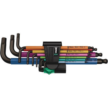 Wera 950/9 L-shaped hex key Metric 9 pc(s)