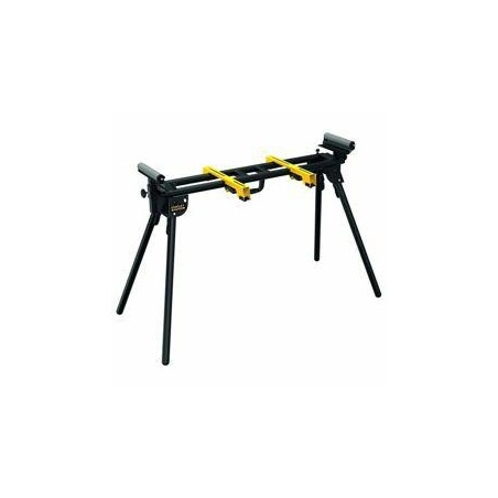 Workstation for mitre saws, range of work with high