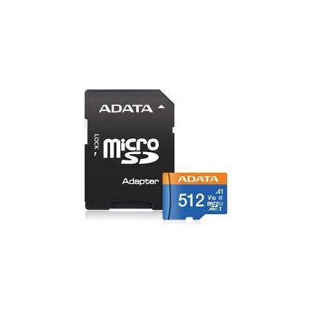 MEMORY MICRO SDXC 512GB W/AD./AUSDX512GUICL10A1-RA1 ADATA