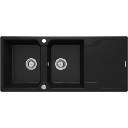 2-bowl granite sink with...