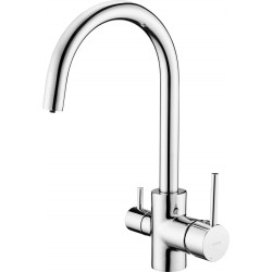 Kitchen faucet with water...